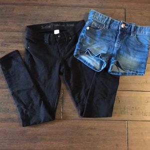 Justice pants/shorts bundle